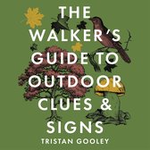 Boek "The Walker's Guide to Outdoor Clues & Signs" met een rode vogel, boom en paddenstoel op groene achtergrond.
