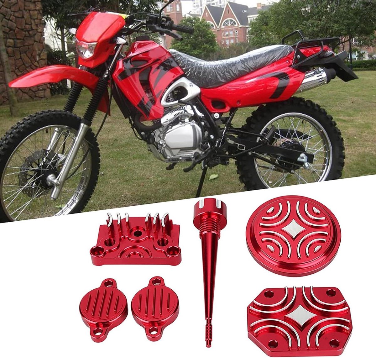 Inovra Plus - Motorfiets Dress Set Aluminium Motoronderdelen in Vorm voor Lifan 110cc 125cc Pit Dirt Motor Paars.
