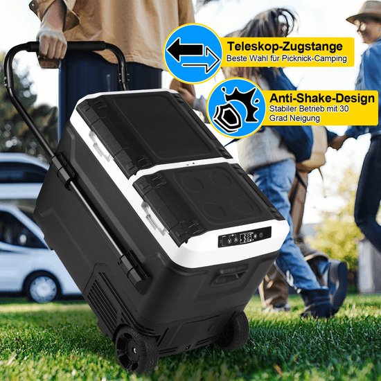 Elektrische Koelbox - 50 Liter - Compressor Koelbox - DC 12V/24V, AC 100~240V voor Auto en Camping - Elektrische Frigobox - Coolbox - Temperatuurregeling via APP of LCD-touchscreen van Merkloos — afbeelding 5