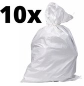 Puinzak - 10 stuks 65x100 cm puinzakken bouwafvalzakken geweven steenpuin zandzak - puin zak puinzak - big bag - Bulkzak - zakken 10stuks