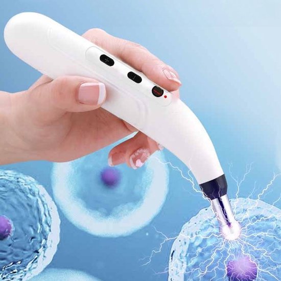 CHIWIN Acupunctuur Massagepen Draadloos Wit met 5 - CHIWIN - €27,99