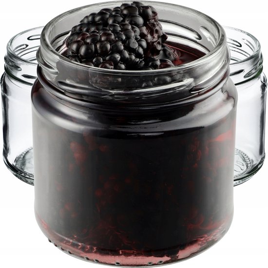 KADAX Kleine Einmachgläser 200 ml, Marmeladengläser, fi66 mm, Minigläser für Honig und Gewürze, Luft