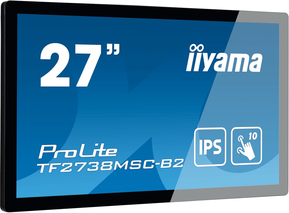 iiyama ProLite TF2738MSC-B2 touch screen-monitor 68,6 cm (27") 1920 x 1080 Pixels Multi-touch Multi-gebruiker Zwart