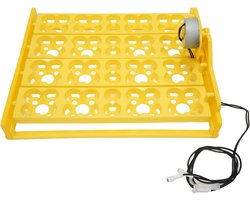 Egg Incubator Tray, Multifunctional Automatic Egg Turner Incubator Tray Eggs Automatic Egg Turner Turning Tray for 16 Duck Eggs 16 Eggs 72 Quail Eggs Incubation