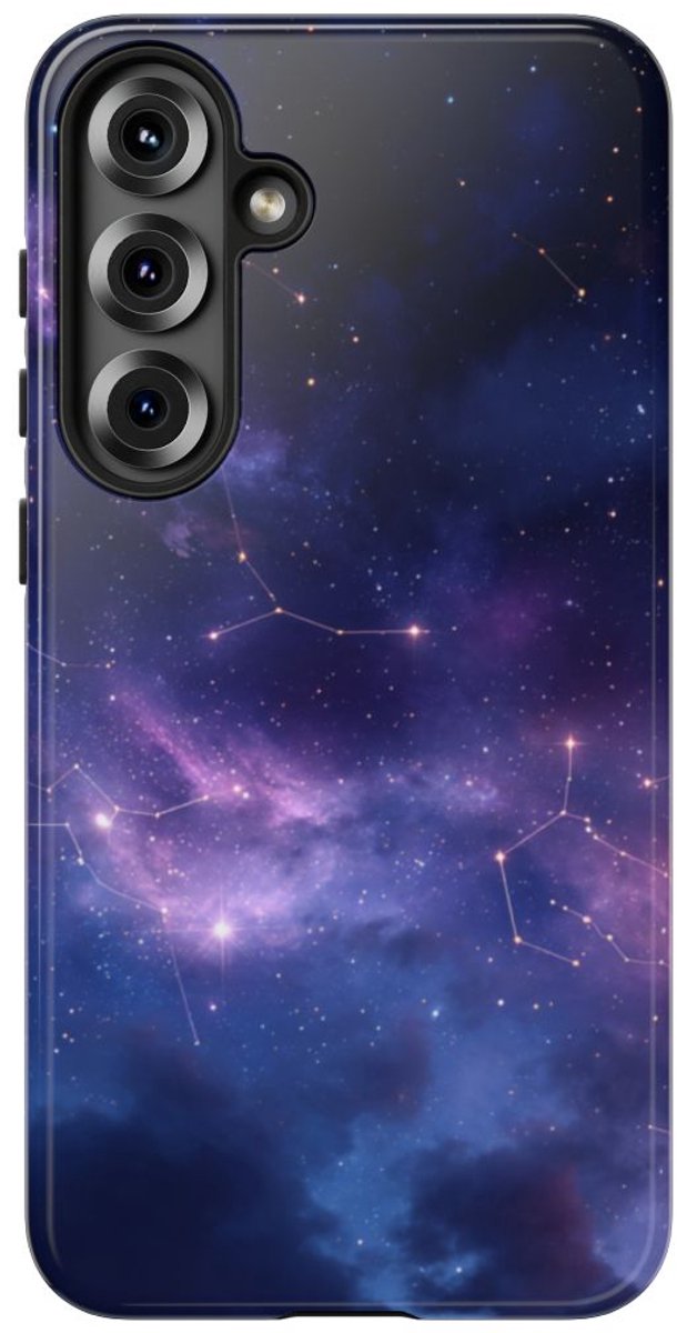 Sterrenhemel met Sterrenbeelden – Telefoonhoesje Geschikt voor Samsung Galaxy S25 Plus