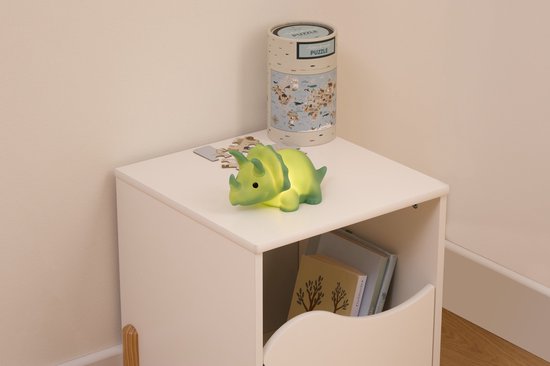 Atmosphera Kids Nachtlamp Dino - 9x8x17cm - Werkt op batterijen - Groen van Merkloos — afbeelding 5