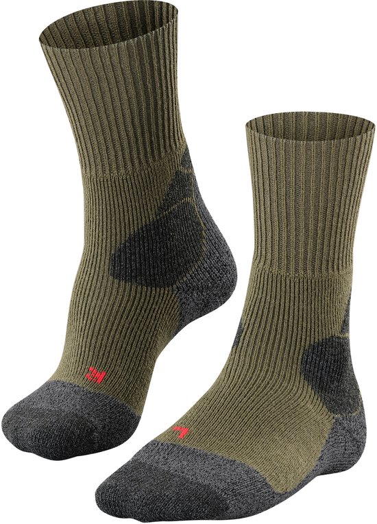 FALKE TK-X Expedition ultra dikke padding wol functioneel materiaal wandelsokken heren groen - maat 39-41