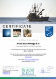 Certificaat van De & D Consult DuraCert voor Arctic Blue Omega B.V.