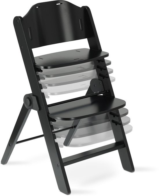 Chaise haute de Luxe Deryan Odin avec transat - Grijs foncé