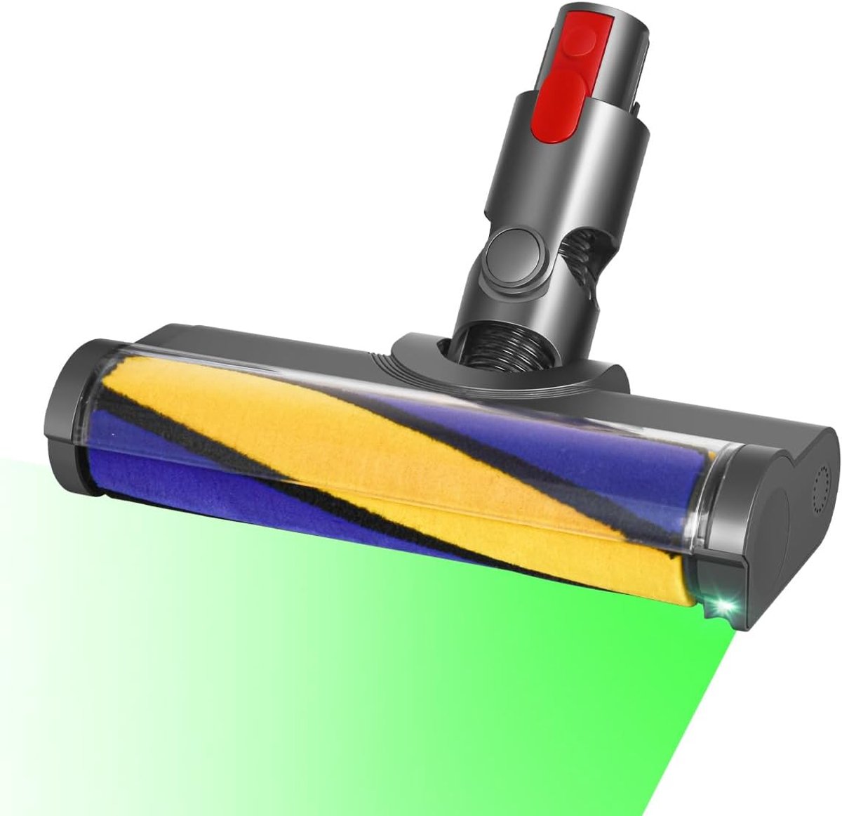 Zachte rol stofzuigerkop, geschikt voor Dyson V11 V10 V8 V7 stofzuiger, verlicht verborgen stof en vuil, ideaal voor gladde harde vloeren