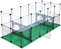 DailySupplies® Konijnenhok Binnen - Konijnenkooi - Caviakooi - Groen en Zwart