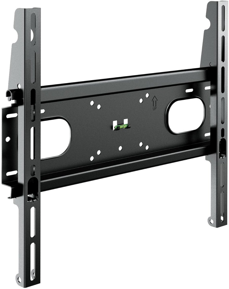 Meliconi Space System Flat 400 XL, tv-muurbeugel voor flatscreen-tv's van 32" tot 85", tv-beugel met VESA 200-300-400, draagvermogen: 60 kg, ook geschikt voor gipsplaatwanden, zwart
