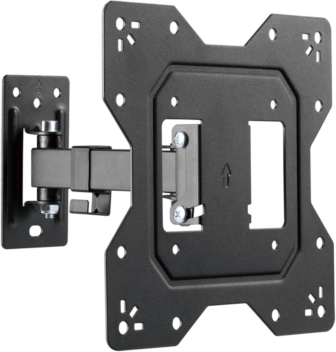 Conecto TV-muurbeugel, universele kantel- en draaibeugel, max. VESA 200x200 mm, geschikt voor 23-43 inch platte en gebogen tv's tot 30 kg, zwart