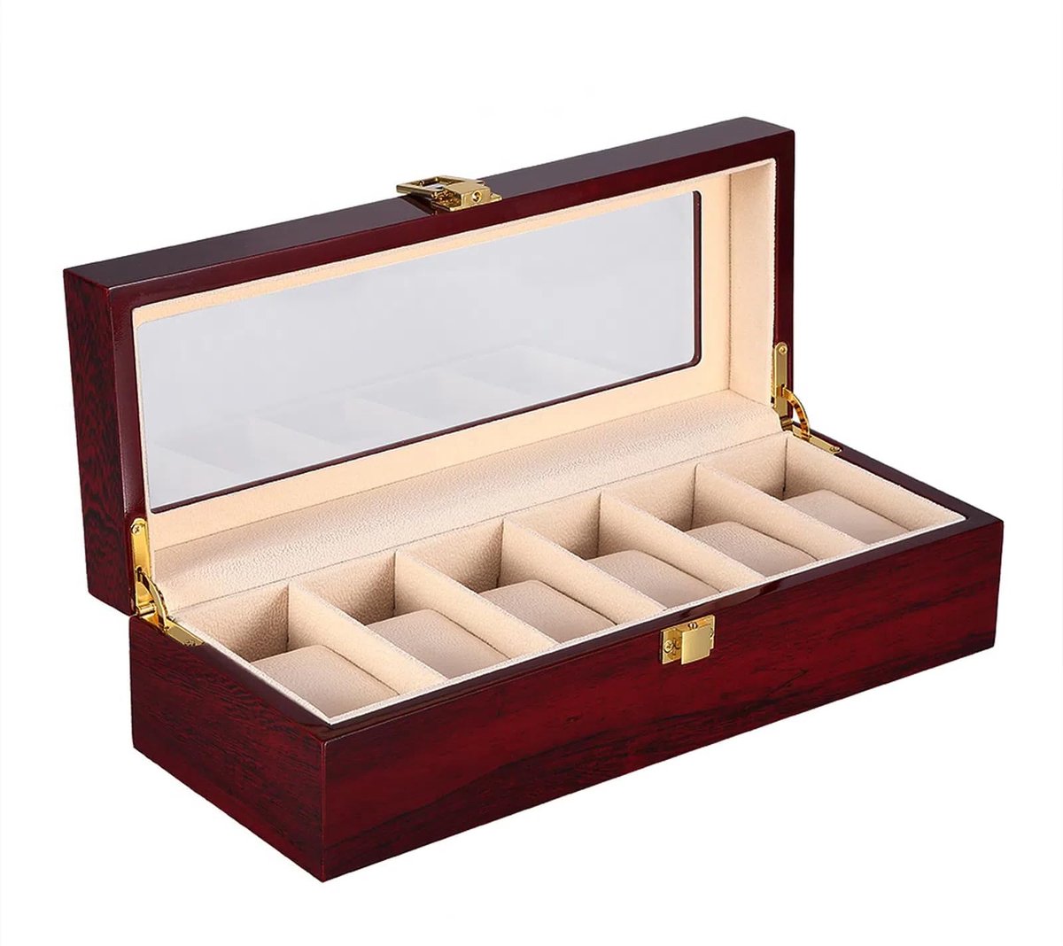 Uten horlogedoos houten heren opbergdoos horlogekast dames