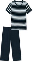 Schiesser Pyjama 3/4 lengte nachtblauw - Casual Essentials - Dames Pyjamaset