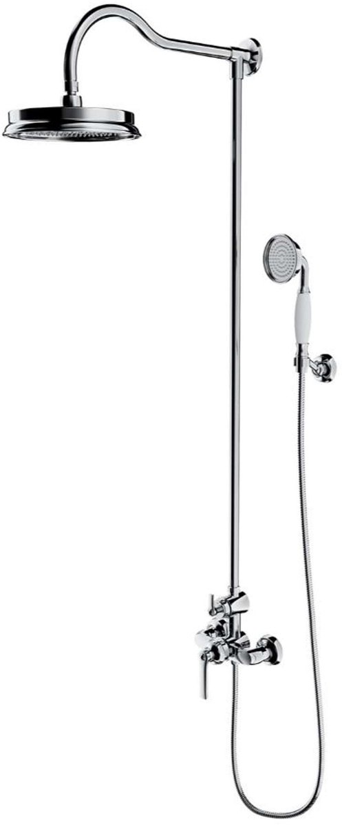 OMNIRES Armance - Doucheset met kraan, diameter 23 cm, chroom AM5244CR