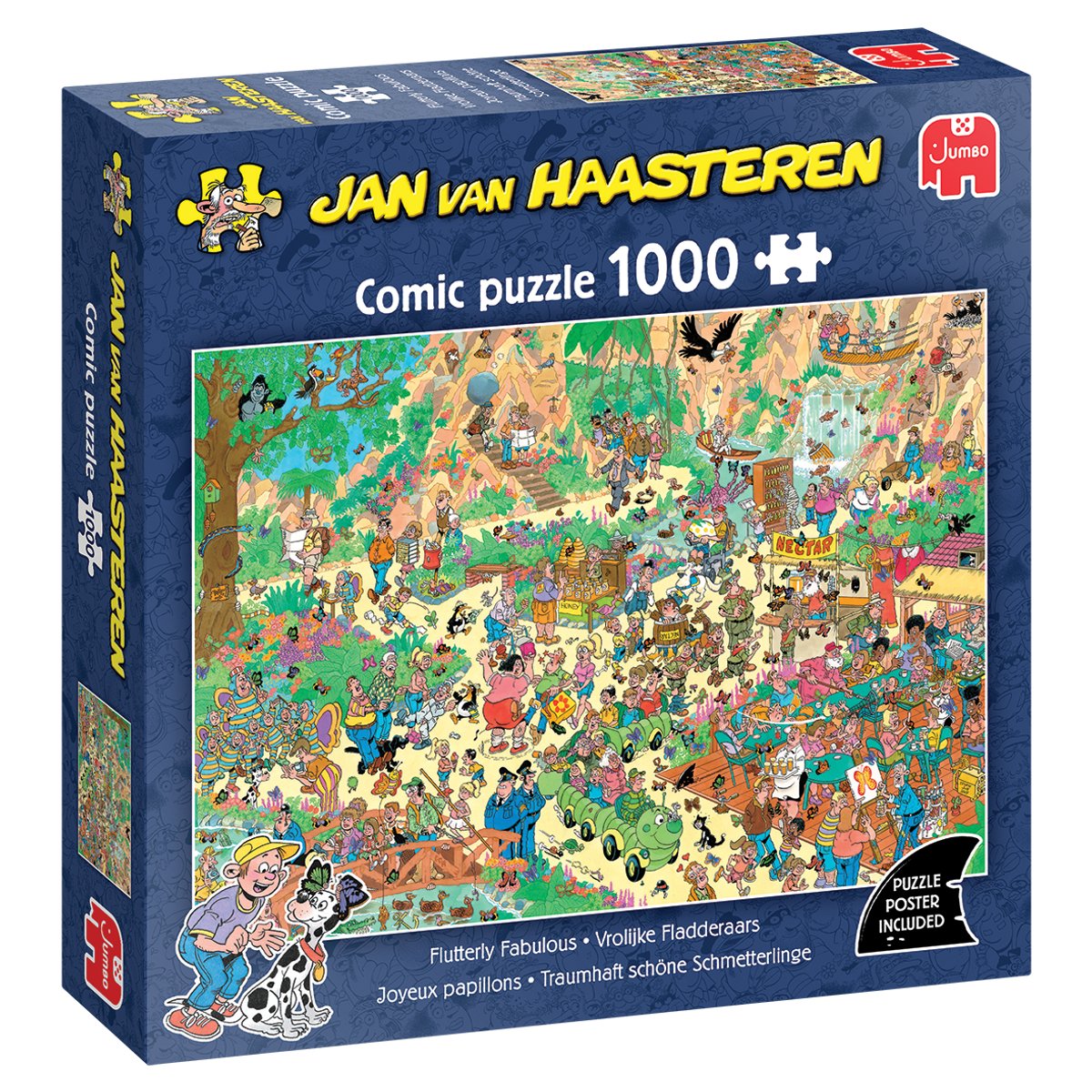 Jan van Haasteren - Vrolijke Fladderaars - 1000 stukjes puzzel - Legpuzzel volwassenen - Vanaf 12 jaar