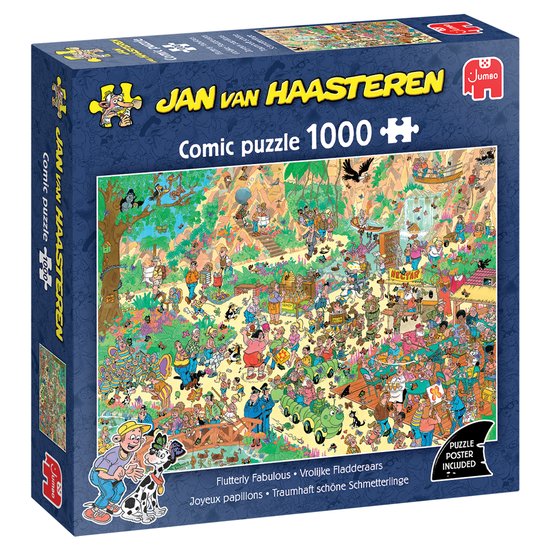 Jan van Haasteren - Vrolijke Fladderaars - 1000 stukjes puzzel - Legpuzzel volwassenen - Vanaf 12 jaar