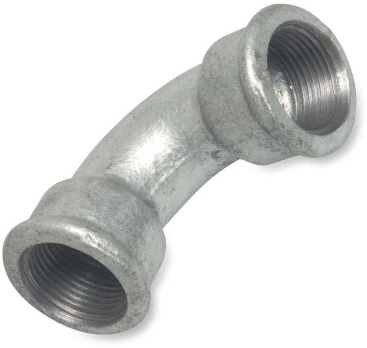 Tempergiet Bocht 90° Kort 1 inch Binnendraad