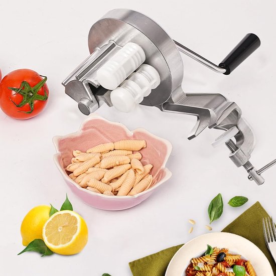 Cavatelli Machine - Aluminium Legering Verse Pasta Machine - Macaroni Machine voor Handmatige Pasta Machine - Handcrank - Draagbare Pasta Machine - Pasta Machine — afbeelding 2