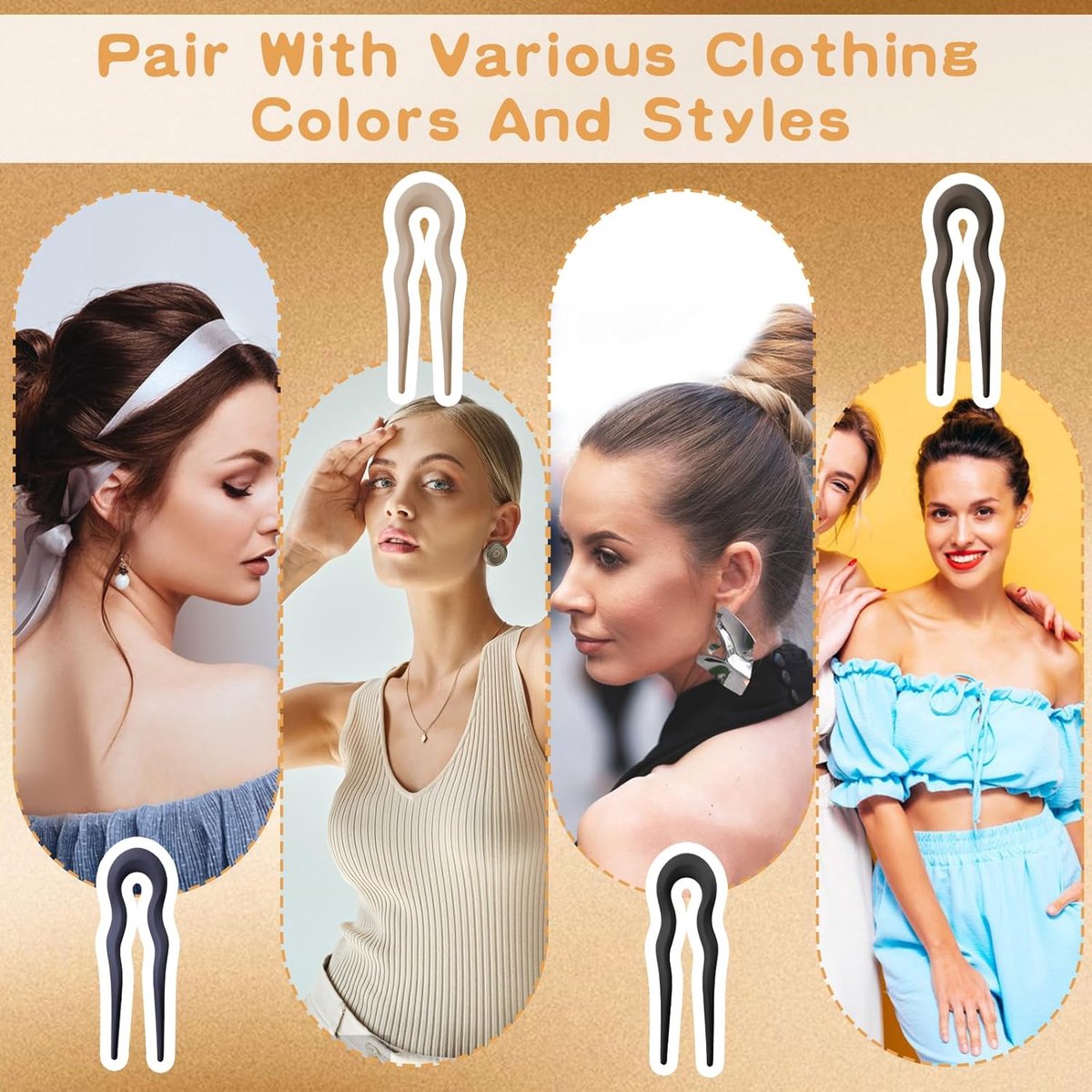 French Hair Pin | 4 manieren om een haarspeld te gebruiken | Alai