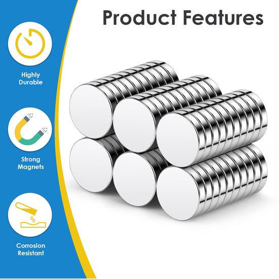 Bayertal® Neodymium magneten 20x10x2mm - 20 stuks, N52 Extra sterk met 3M lijm -Mini zelfklevende magneten voor magneetbord,whiteboard,koelkast, kantoor,werkplaats&huishouden-Plakt zelfs zonder metaal