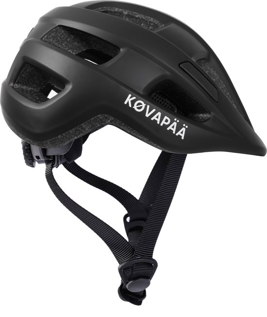 Køvapää® Lappi Fietshelm - Maat S/M (52–56 cm) - Inclusief Opberghoes en Regenhoes - Zwart van Køvapää — afbeelding 3