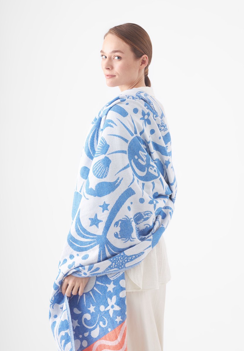Codello Strandlaken van zuivere katoen met beachprint