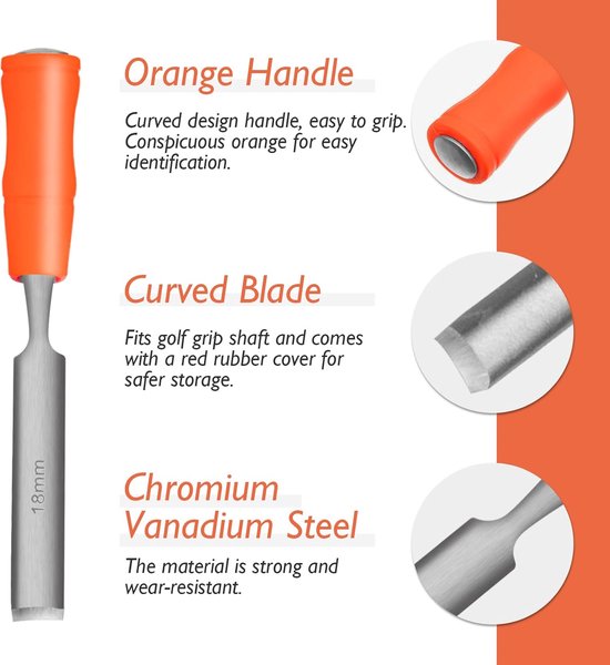 Golf Grip Tape Stripper Tool Kit, Golf Grip Remover met Golf Grip Removal Tool Hook, Tape Stripper Remover voor het grijpen van grafiet / stalen as, Golf Stick Grip Reparatie Kit van Merkloos — afbeelding 5
