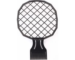 Afro Hair Racket, Men Afro Curly Hair Comb Dreadlocks Twist Comb Hairdressing Tool Cket Sponge Metal Small Tin Foil Hot Perm