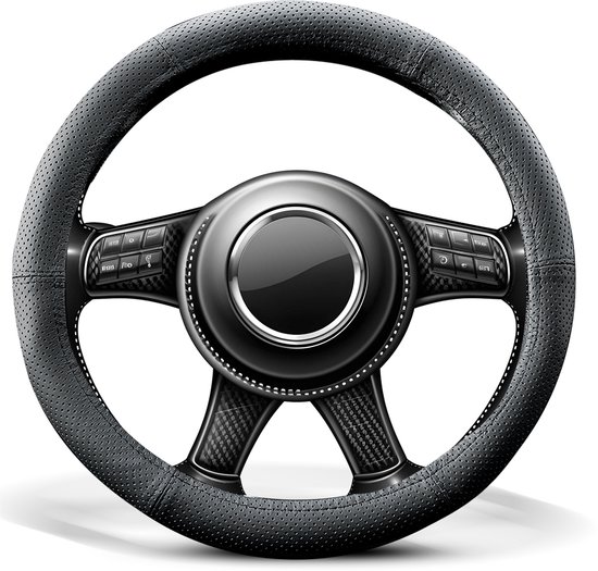 Carpassion Stuurhoes - Steering Cover - Leer - Ø 39-41 CM