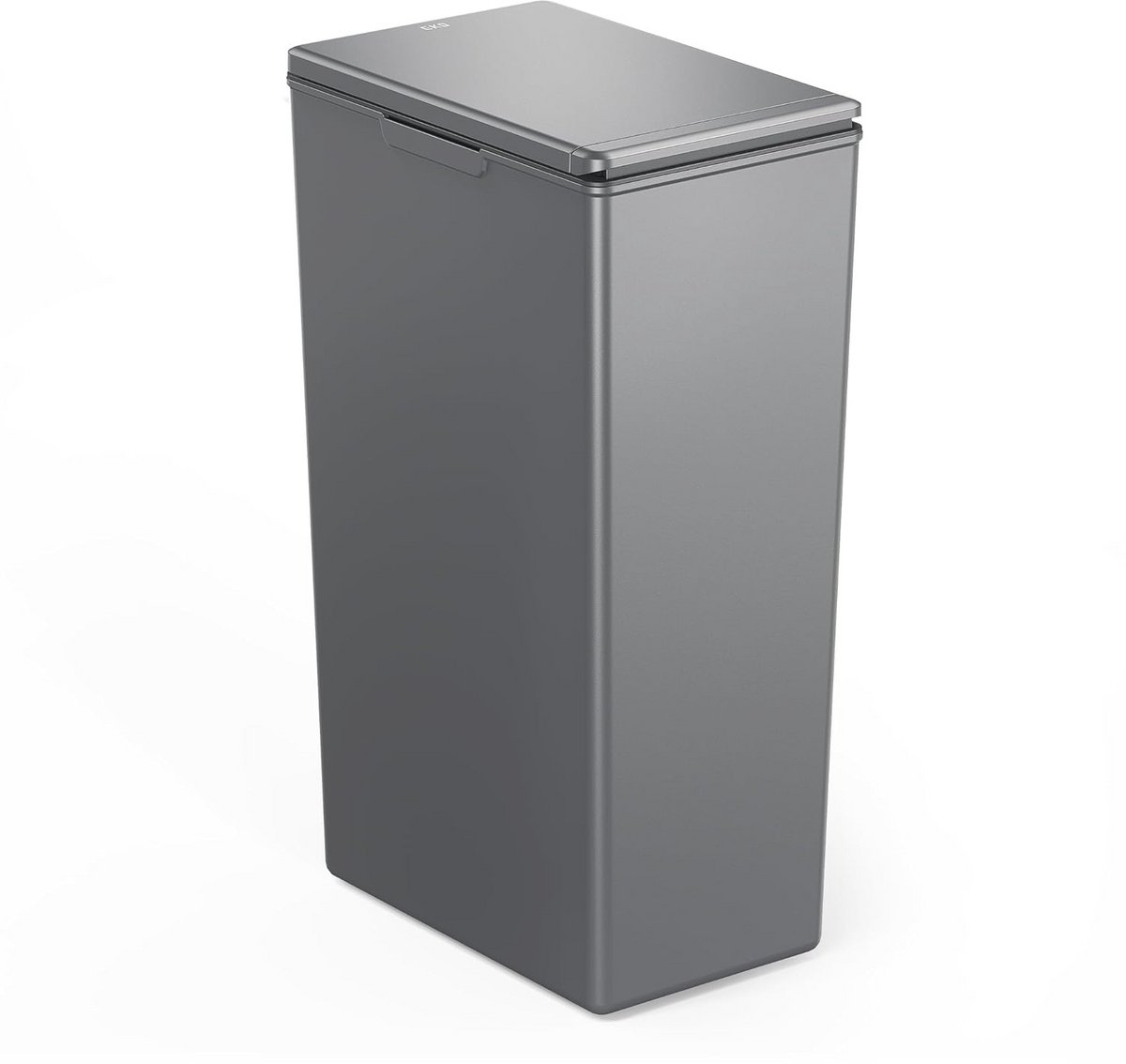 Grote Push-Top Prullenbak voor Keuken en Thuis - 40 Liter Donkergrijs