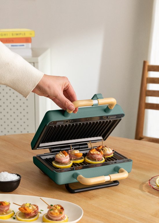 CREATE - Tosti-ijzer, grill en wafelijzer met verwisselbare platen - Sage - Dubbel - STONE STUDIO van CREATE — afbeelding 4