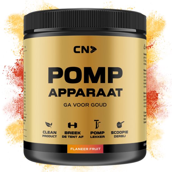 Foto: Cn supplements pomp apparaat flaneer fruit pre workout zonder cafe ne met creatine 300 gram 38 doseringen