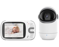OnmiMartBabyfoon – Babyfoon met camera – Op afstand bestuurbaar – Video & Audio – Baby monitor-Premium Baby Monitor-3.2 Inch LCD Baby Monitor–Tweerichtings-intercom – Bevat 8 slaapliedje