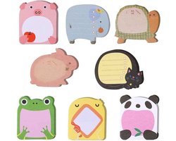 Set van 40 zelfklevende notitieblaadjes in diverse designs - Handige kantoornotities en memo's voor school, kantoor, en feestzakjes - Leuke en super handige mini-zelfklevende notities - Geschikt als kindergeschenk en handig voor je vulpen.