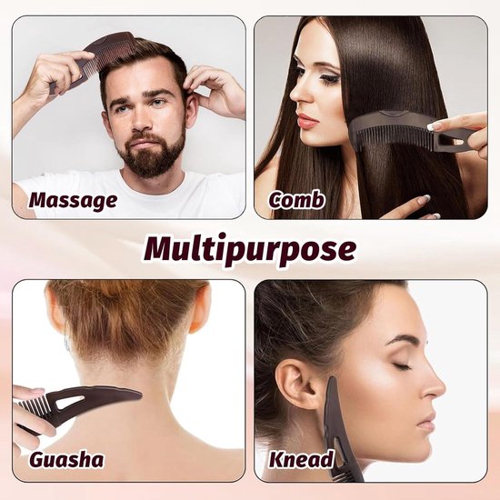 2 Pieces Energy Massage Dandruff Comb - Scalp Detox Comb for Effective Cleansing and Scalp Massage for Men and Women — afbeelding 2