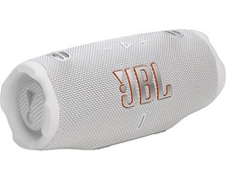 JBL Charge 6 - Draadloze Bluetooth Speaker met Afneembare Draagriem - Portable Muziek Box - 28 uur - Waterdicht - IP68 - Wit