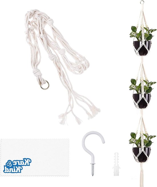 Relaxdays hangende wandorganizer, 3 vakken, voor badkamer of hal, HBD 94x33x12 cm, deurgarderobe bamboe en stof, grijs
