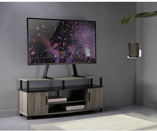Muurbeugel set voor Sonos Era 100 - 2 stuks - Hoekmontage - Wit van Vebos — afbeelding 2