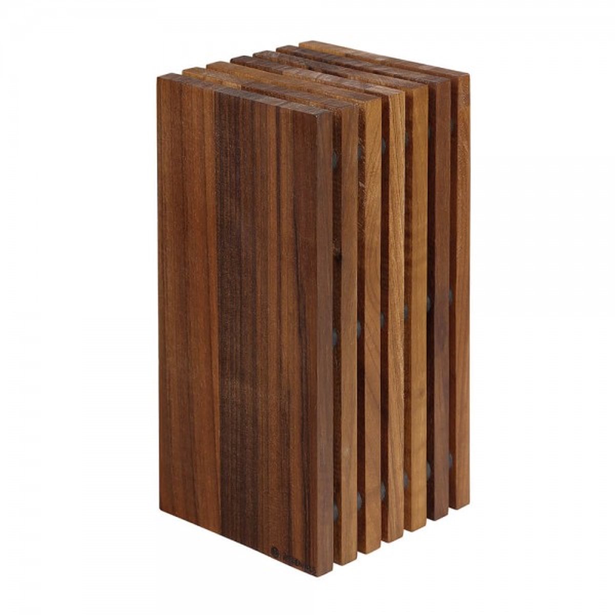 Zassenhaus messenblok keukenmes walnoot 13 x 13 x 27 cm