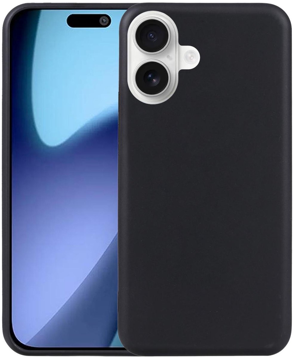 Mobigear Hoesje geschikt voor Apple iPhone 17 Telefoonhoesje Flexibel TPU | Mobigear Basics Backcover | iPhone 17 Case | Back Cover - Zwart
