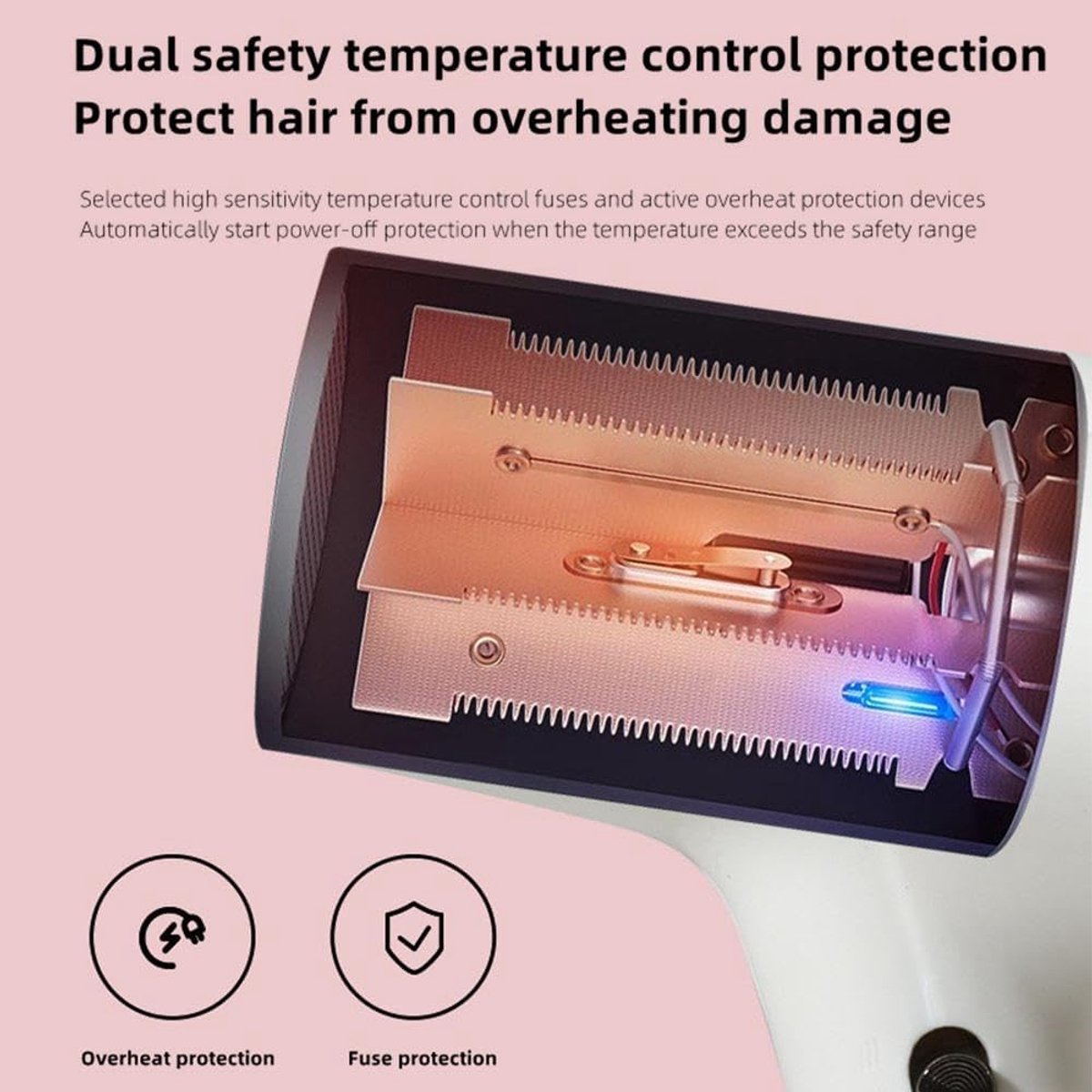 Draadloze snelle föhn, oplaadbare accuföhns, professionele - afbeelding 2