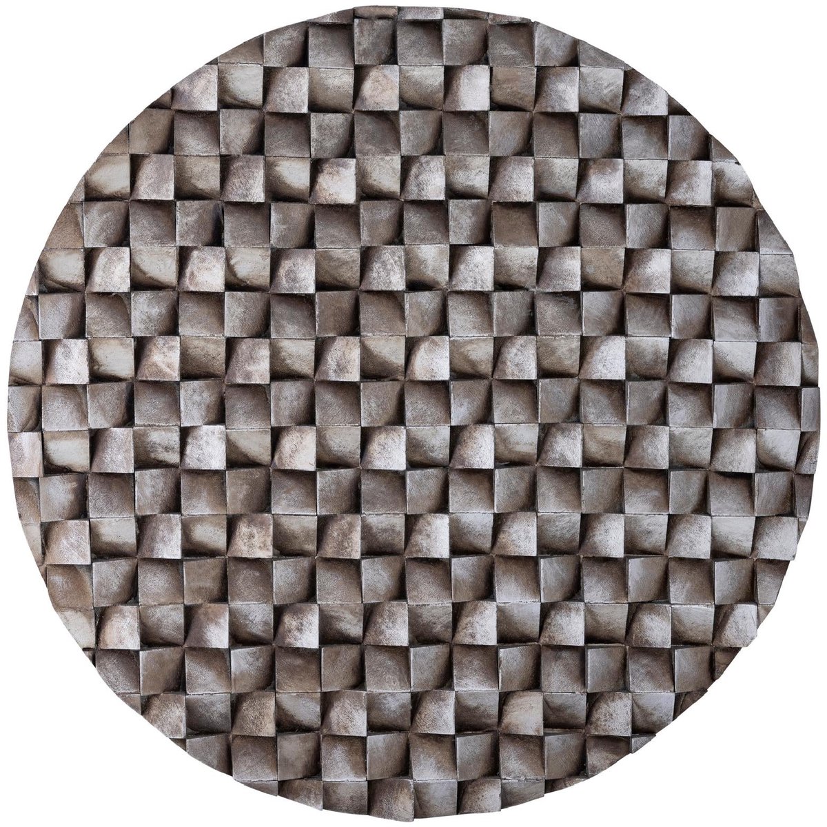 PTMD Wandpaneel Zoaya - 90x3x90 cm - Hout - Brons