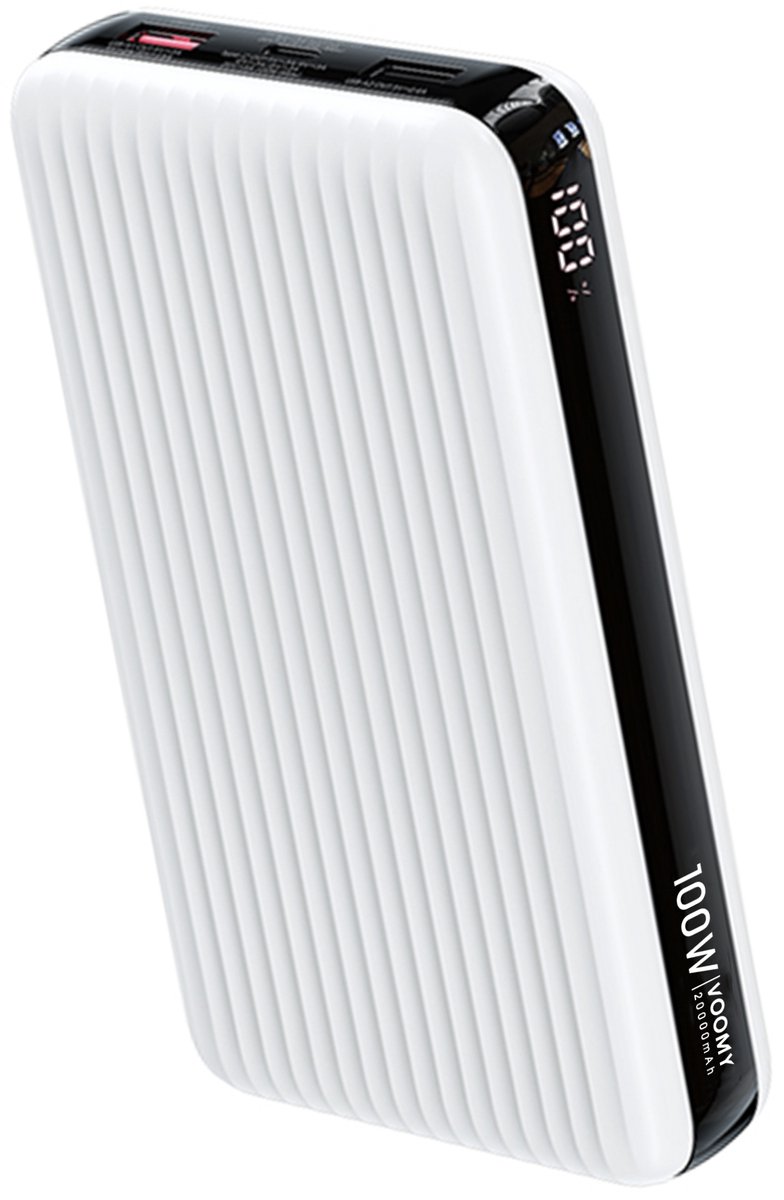 Voomy Powerbank 20000 mAh - 100W Snellader - Geschikt voor - Voomy - €39,99