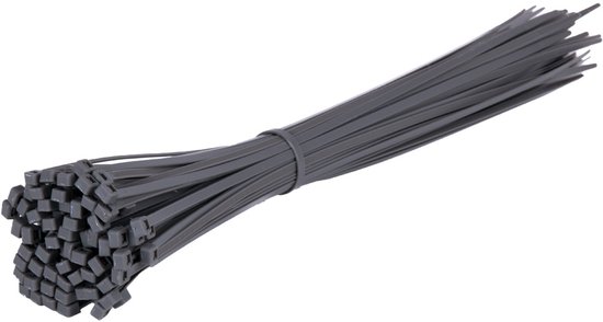 Foto: Kortpack geplastificeerde drilbinders 1 6mm dik x 100mm lang drilbindertool groen 1000 drilbinders 1 aantrektool pvc gecoate snelstroppers 099 9099