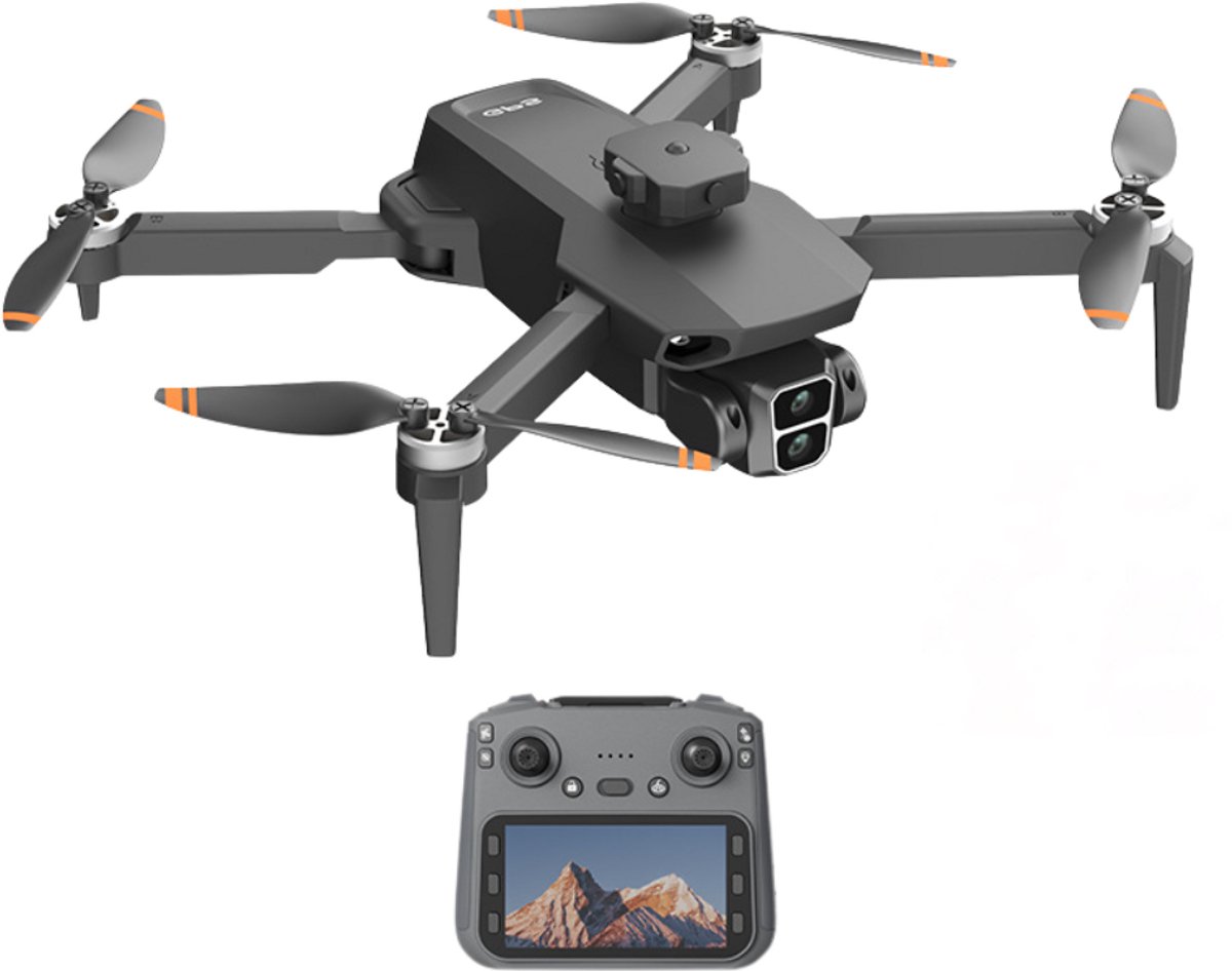 L106 RC Drone 8K Professionele HD Camera Vliegtuig 5G WIFI FPV Video UAV Met Scherm Afstandsbediening quadcopter Drone - Black