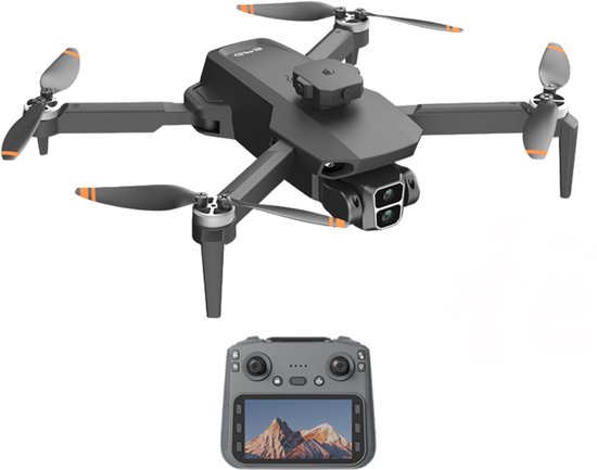Drone RC L106 avec HD Camera professionnelle 8K, 5G, WiFi, FPV, vidéo, UAV, écran, télécommande, quadricoptère - Noir