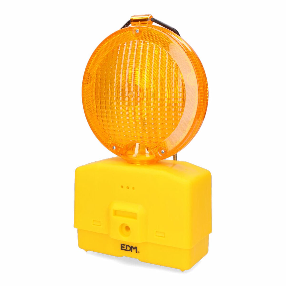 EDM Product LED Signaleringslamp - 18.6 x 9.5 x 37 cm - Gevarenlicht 2 x 0,05 w - 2 standen - Waarschuwing Signaal - Markeringslichten - Inclusief Schroef en Moersleutel - Geel