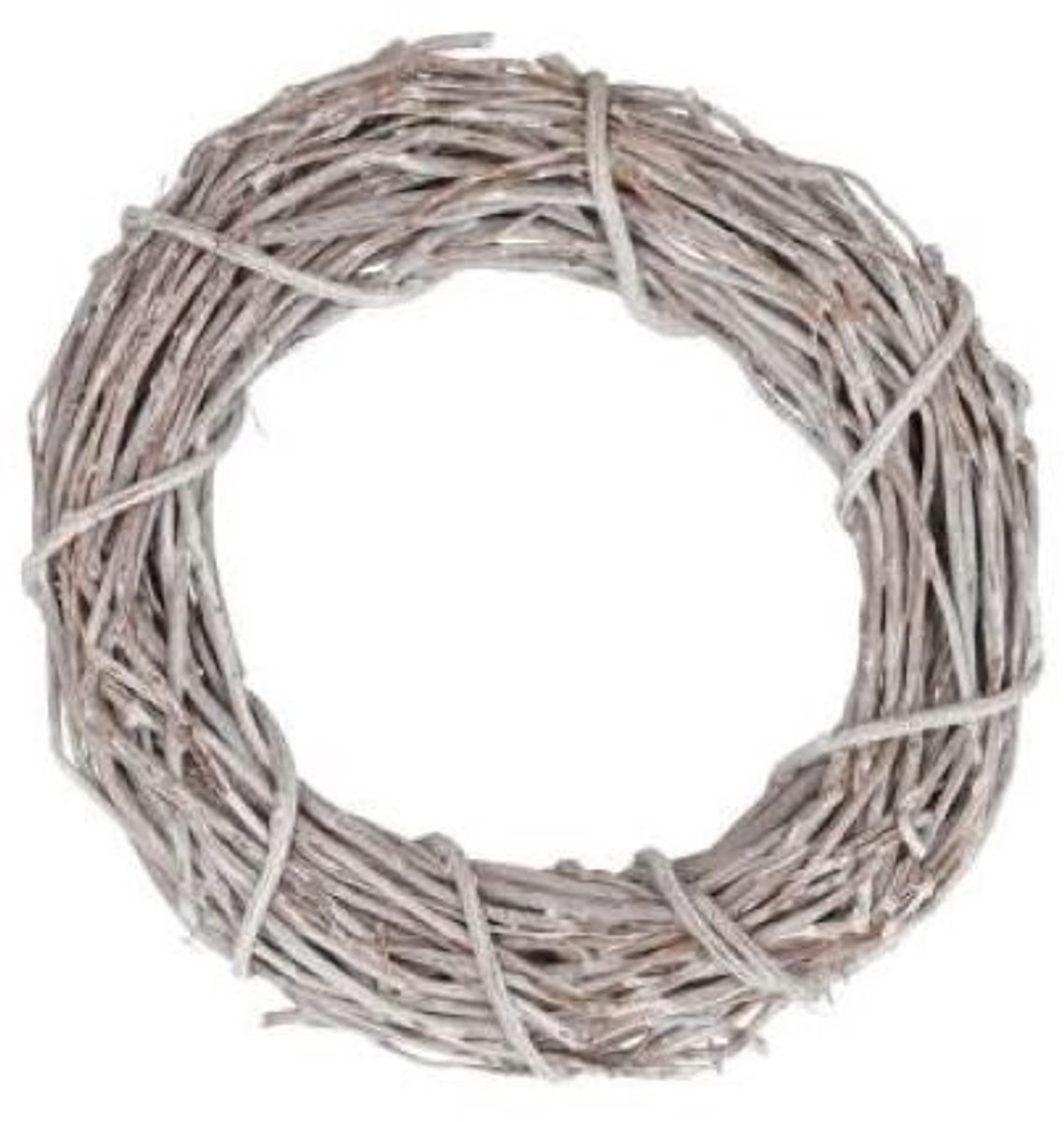 DBT Krans Landelijk Natuurlijke Materialen Grijs-Wit D 30 cm H 7 cm